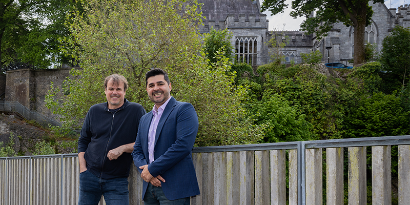 A picture of Jens Waler, a University College Cork Professor and a PI at APC Microbiome Ireland, a Research Ireland centre, with co-author Joao Filipe Mota, who are part of an international team of scientists that have published a new study published in Cell showing how a ‘Non-Industrialized’ Style Diet Can Improve Gut Microbiome Function and Reduce Risk of Chronic Disease.